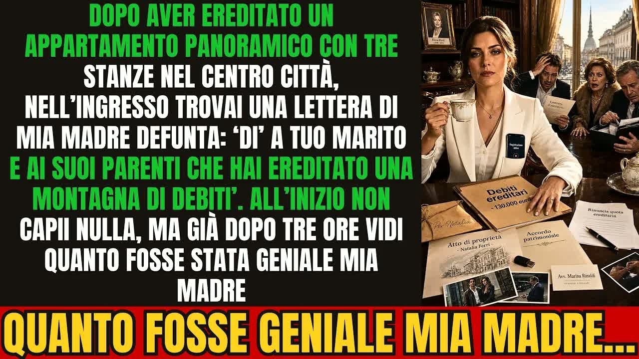 Mi sono inginocchiata sul pavimento dell'appartamento di mia madre, stringendo una busta con la sua calligrafia. L'avevo ereditato da un mese, dopo la sua morte. La polvere danzava nella luce del...