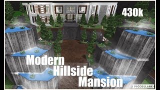 Bloxburg | Modern Hillside Mansion | 430k | Speed Build |