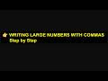 Writing Large Numbers with Commas and Words