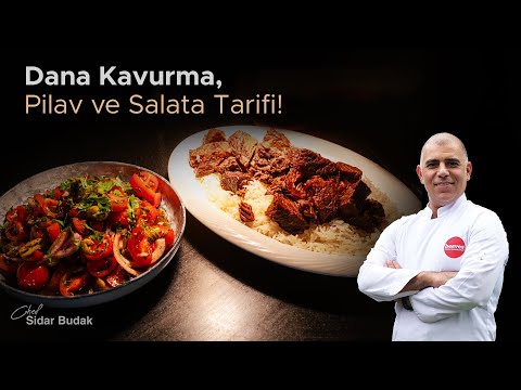 Dana Kavurma, Pilav ve Salata Tarifi