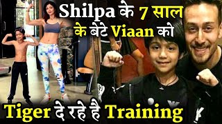 Shilpa Shetty's 7 Years Old Son Viaan Stunt Training With His Idol Tiger Shroff