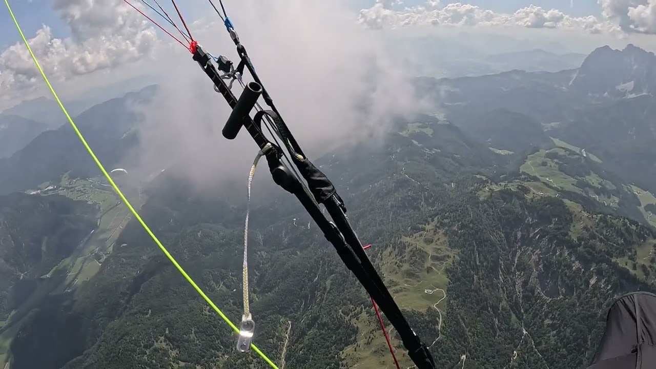Summer Paragliding flight from  Kössen/Austria