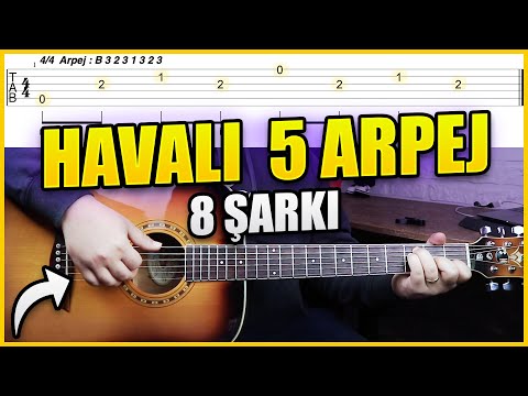 KOLAYDAN ZORA 5 ARPEJ - Havalı Şarkılar Gitar Dersi