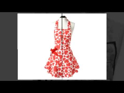 Jessie Steele Aprons : Vintage Aprons for the hostess - YouTube