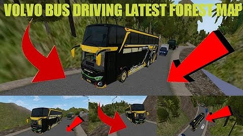 Map Mod Bussid 3.7.1-Latest Hill Forest Map for bus simulator Indonesia video|Volvo B11R bus driving