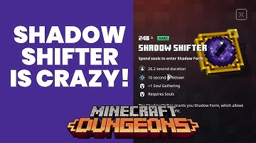 Shadow Shifter +  Backstabber Is amazing for Soul Builds | Echoing Void DLC Minecraft Dungeons