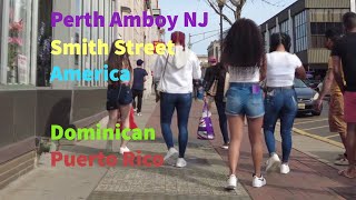 Perth Amboy NJ Smith St City USA America Near Staten Island 4K