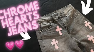 Chrome hearts JEANS REVIEW + ON BODY (r3p /UA) MIKICKS