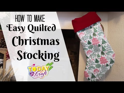 How to make a Quilted Christmas Stocking 