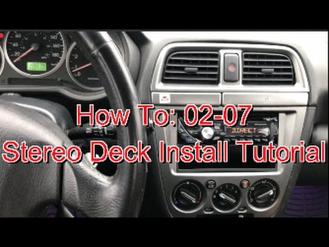 [HD] 02-07 How To: Subaru Impreza Radio Install Tutorial