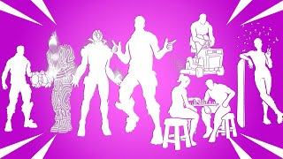 Top 50 Popular Fortnite Dances & Emotes! (Chess Master, Rootin' Tootin', Lil' Mower, Unchained)