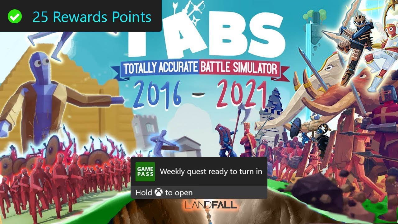 Totally Accurate Battle Simulator Weekly Xbox Game Pass Quest Guide - Play the Game