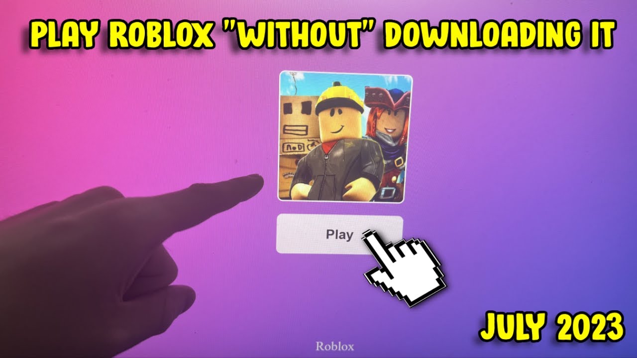 How To Play Roblox WITHOUT Downloading It (New July 2023) 