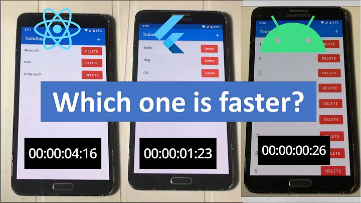 (Deprecated Read Desc) Built a TodoApp on React Native, Flutter and Native. Which one is better?