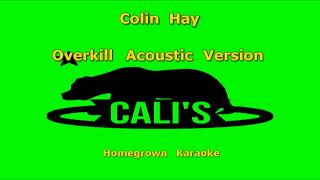 Chk1022 08 Colin Hay Overkill Acoustic Version Karaoke Instrumental
