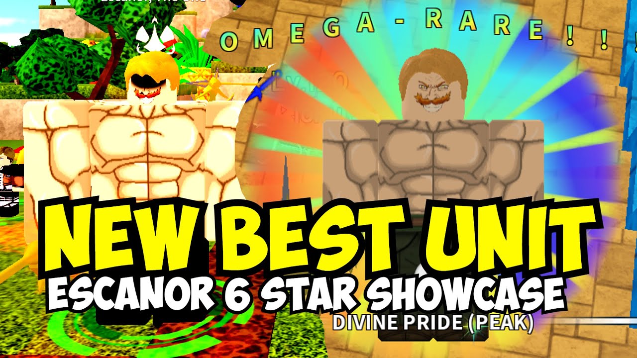 NEW UNIT ESCANOR THE ONE 6 STAR🌟ALL STAR TOWER DEFENSE🌟#roblox