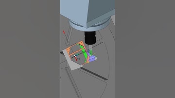 3+2 Axis Milling Simulation #3axis #rotarytable #cnc #cadcam #milling #simulation #sprutcam #3+2axis
