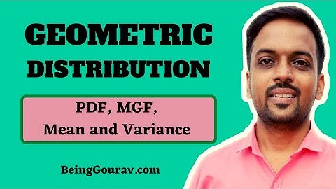 Geometric Distribution in Statistics | Probability | Mean and variance | Moment Generating Function