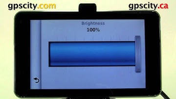 Changing display settings in the Garmin nuvi 3750, 3760, and 3790 with GPS City