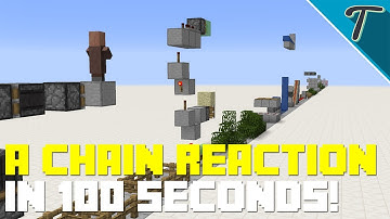 A Chain Reactions in 100 seconds! [Minecraft]