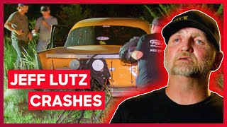 Jeff Lutz Crashes Off The Track! | Street Outlaws