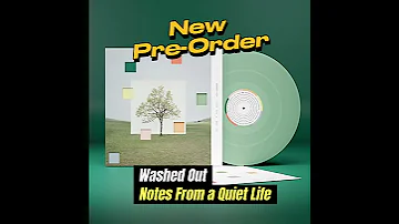 BREAKING Pre Order Washed Out "Notes From a Quiet Life" - Honeydew-melon Color Vinyl Record