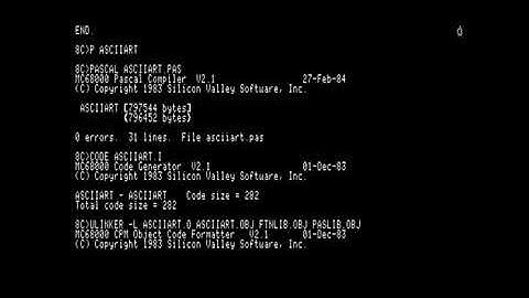 SVS Pascal ASCIIART Demo