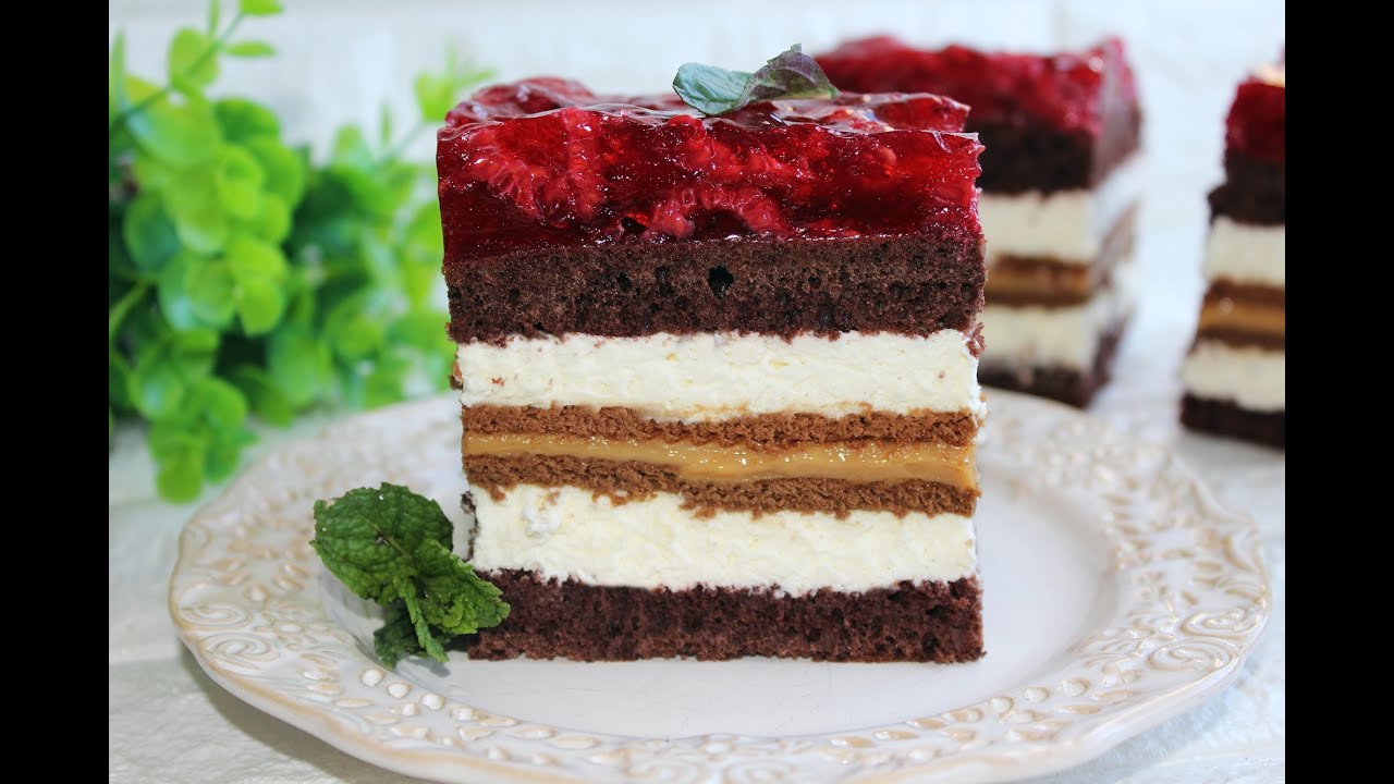 CIASTO  BALLADYNA #ciasta #cake #sweet #maliny #raspberries