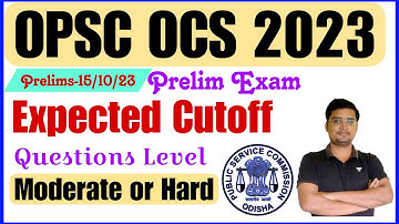 OAS 2023 PRE Cutoff || OPSC OCS CUTOFF || Banking with Rajat