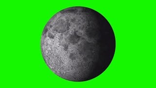 Moon Green Screen (rotating)