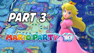 Mario Party 10 Gameplay Walkthrough Part 3 - Whimsical Waters (Uncensored w/ Friends Wii U)