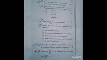 Algebraic Number Theory||MSc||4th Sem ||MDU||July 2021