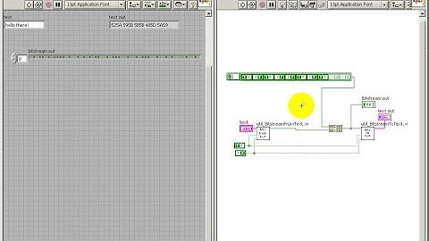 Bandpass modulation: LabVIEW coding tips for preamble sequence and hexadecimal displays