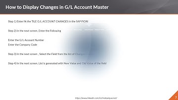 GU SAP FIORI GL Account in SAP Tutorial Create, Display, Block & Delete GL Account