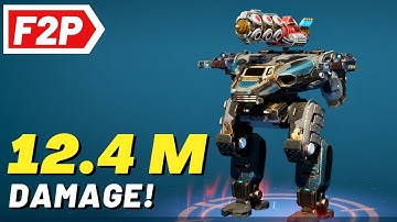 Deal 12 Million damage using Free to Play robots & weapons in War Robots - WR F2P