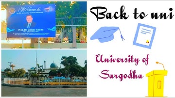 University of Sargodha vlog|| first day in uni after vacations||uni vlog #universityofsargodha