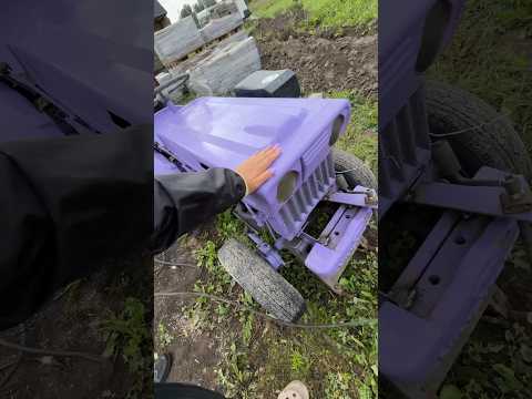 Наш винтажный помощник 🚜💜🛠️ #аннажаки #трактор #минитрактор #карелия #дача #экипажмакжак