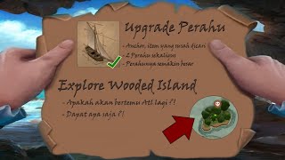 Upgrade 2 Perahu Sekaligus + Explore Wooded Island - Mutiny Pirate Survival Indonesia screenshot 4