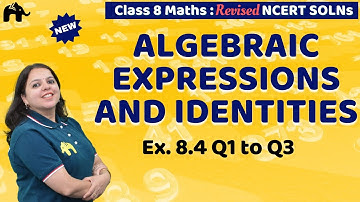 Algebraic Expressions and Identities Class 8 Maths | Revised NCERT Solutions Chapter 8 Ex. 8.4 Q 1-3