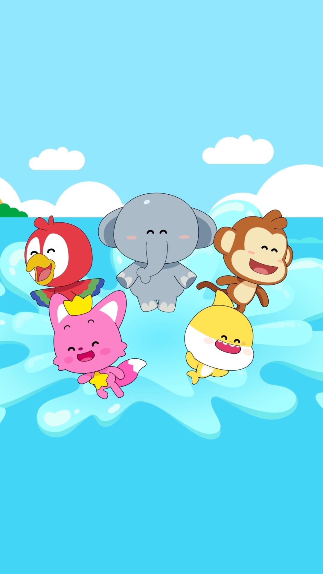 Baba, Lili, Tata got some new friends! They're Pinkfong \u0026 Baby Shark @Pinkfong