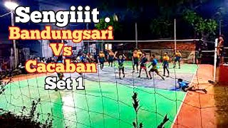Bandungsari vs Cacaban set 1 . Bola voli tarkam bbs cup creative sports