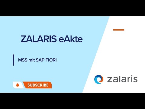 ZALARIS eAkte MSS mit SAP FIORI