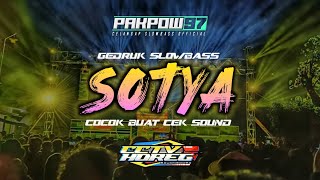 DJ SOTYA SLOWBASS GEDRUK JARANAN KENDANG | COCOK BUAT CEK SOUND HAJATAN | Dru Wendra Wedhatama