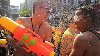 songkran festival 2024 bangkok, thailand | world's best water fight
