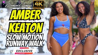 Watch Amber Keaton's Stnning Runway Walk / Maaji Swimwear / Uncut 4K