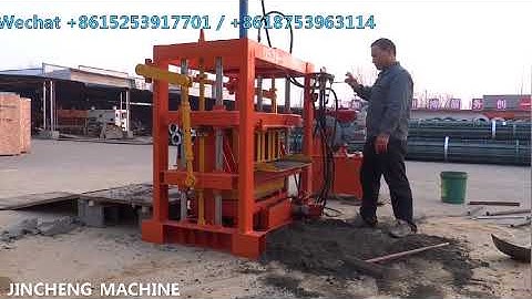 QT4-30  diesel engine hydraulic block and brick making machine