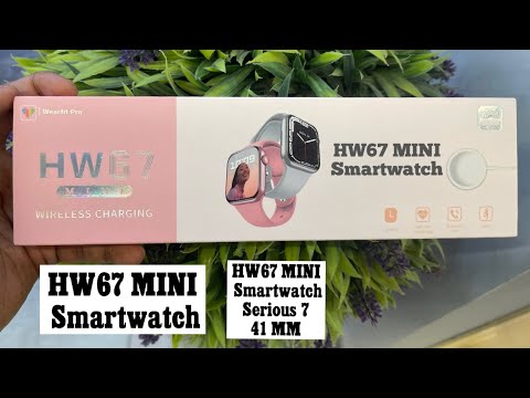 HW67 Mini Smartwatch Blue Color Unbox-41mm 1.6' Screen-Always On