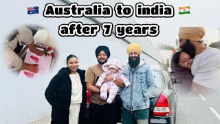 Surprise visit 🇦🇺 👉 🇮🇳 After 7 years from #australia to #india || Brother Pabbi & Rubani 😍😍