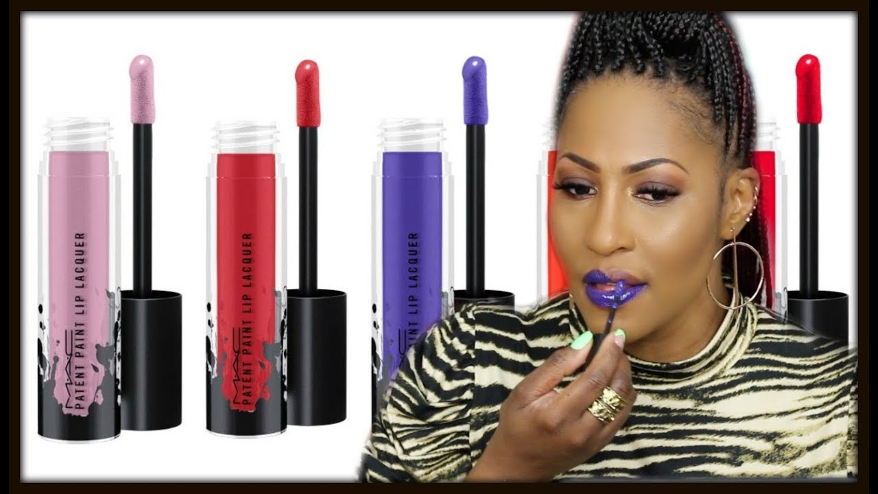 MAC Paint Lip Laquer Lip Swatches + Tips On How To Wear Lipstick