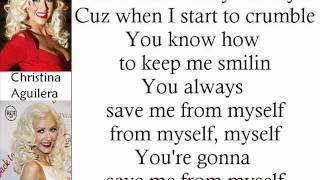 Christina Aguilera - Save Me From Myself (Lyrics On Screen)